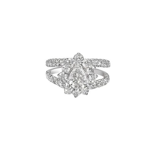 Cooper Jewelers 0.80 Carat Pear shape Diamond Engagement