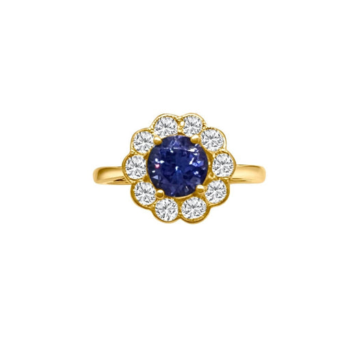 Cooper Jewelers 0.85 Carat Tanzanite And Diamond 18kt