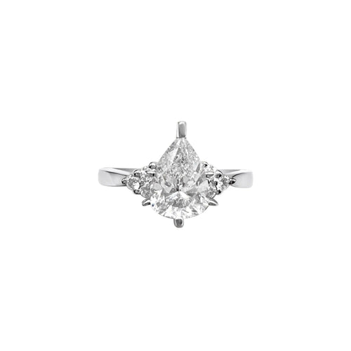 1.10 Carat Pear Shape Diamond Engagement Ring- R64