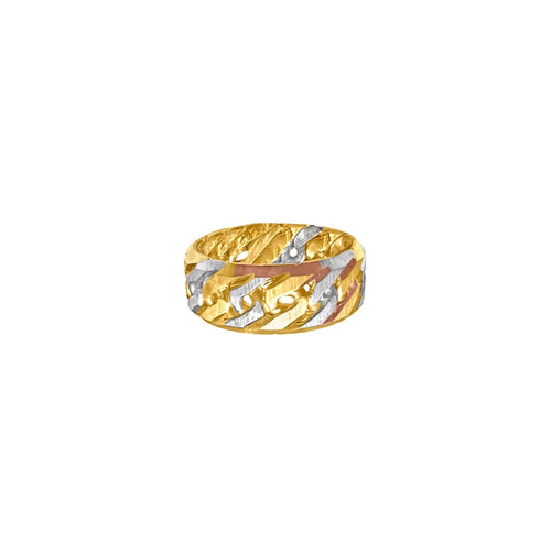 14kt White And Yellow Gold Wedding Band