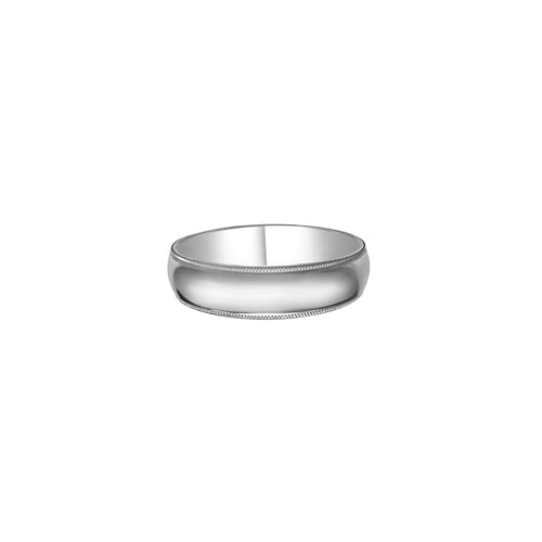 Cooper Jewelers 14kt White Gold Plain Wedding Band