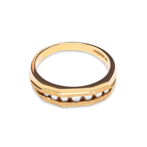 Cooper Jewelers 14KT Yellow Gold With Diamond Wedding Band