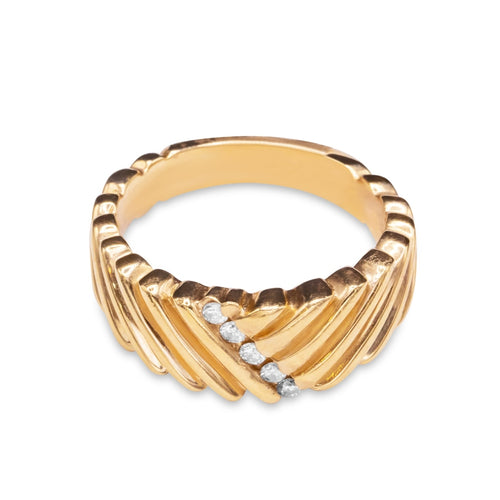 Cooper Jewelers 14KT Yellow Gold With Diamond Wedding Band