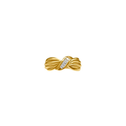 Cooper Jewelers.15 Carat Baguette Cut Diamond 18kt Yellow