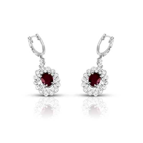 Cooper Jewelers 2.17 Carat Pigeon Red Ruby & Diamonds