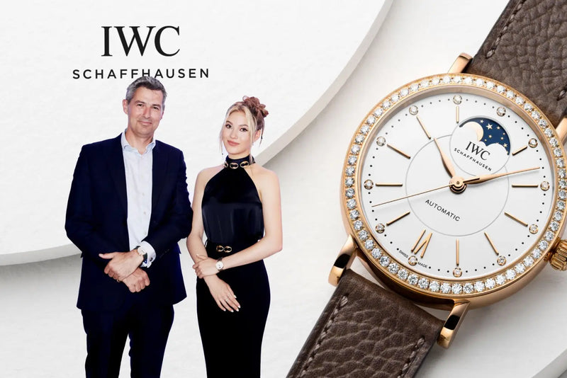 IWC - FREESTYLE SKIER EILEEN GU VISITS IWC AT WATCHES AND WONDERS