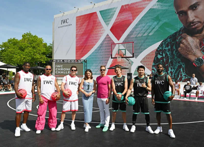 IWC SCHAFFHAUSEN HOSTS A BASKETBALL CHALLENGE WITH LEWIS HAMILTON IN THE MIAMI DESIGN DISTRICT