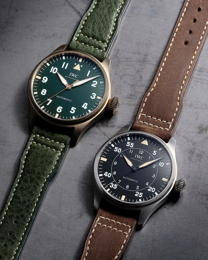 IWC SCHAFFHAUSEN PRESENTS SPITFIRE EDITIONS OF THE BIG PILOT’S WATCH 43 IN TITANIUM AND BRONZE