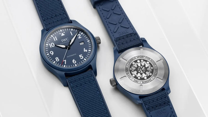 IWC SCHAFFHAUSEN PRESENTS THE FIRST LAUREUS SPECIAL EDITION IN BLUE CERAMIC