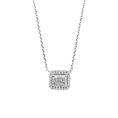 Cooper Jewelers 1.00 Carat Radiant And Round Cut Diamond