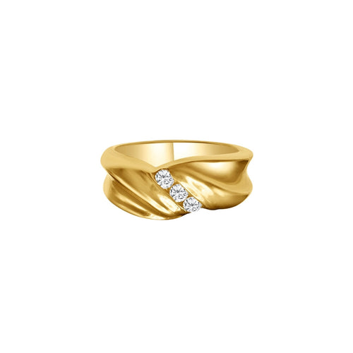 Cooper Jewelers 14kt Yellow Gold Diamond Lady’s Wedding Band