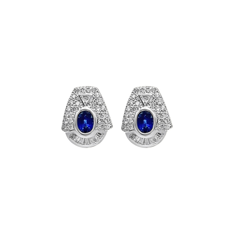 Cooper Jewelers 2.16 Carat Blue Sapphire And 2.35 Round