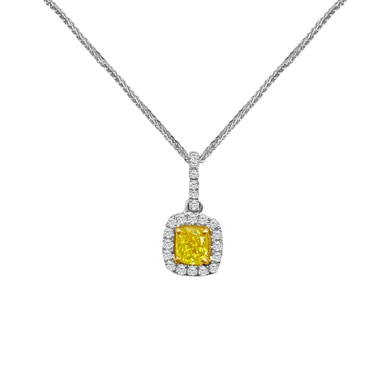 Cooper Jewelers.43 Carat Yellow Cushion And Round Cut