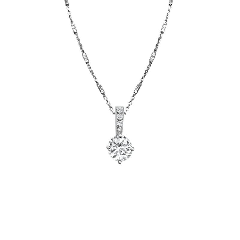 Cooper Jewelers.54 Carat Round Cut Diamond 18kt White Gold