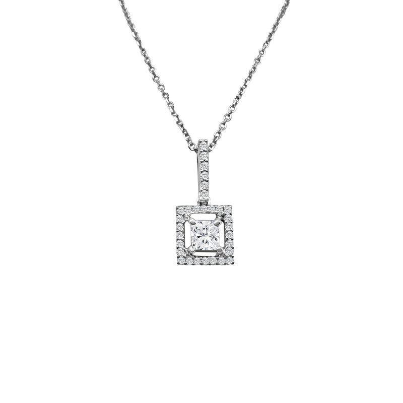 Cooper Jewelers.55 Carat Radiant And Round Cut Diamond 18kt