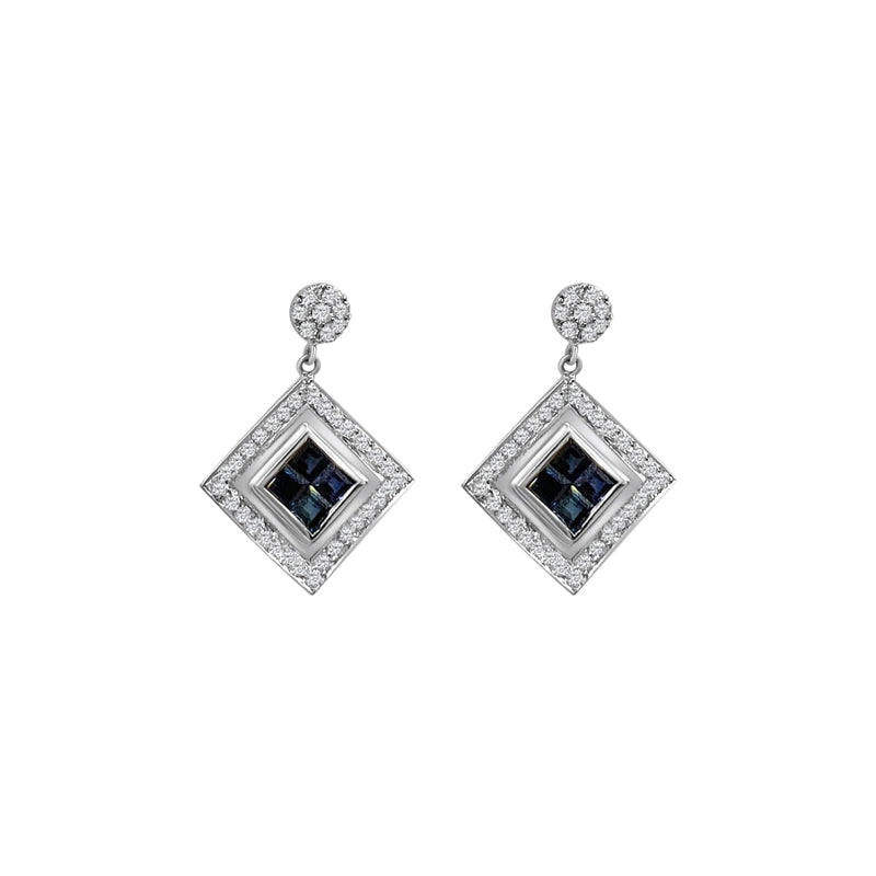 Cooper Jewelers.60 Carat Blue Sapphire And 1.25 Round Cut