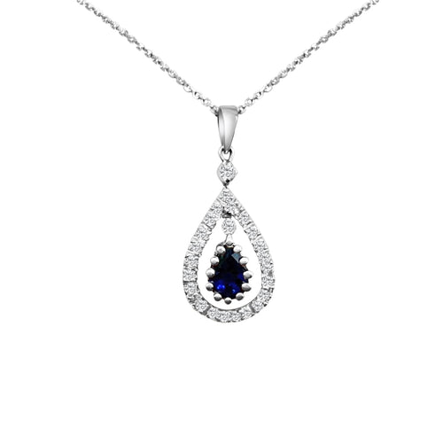 Cooper Jewelers.60 Carat Blue Sapphire And.25 Round Cut