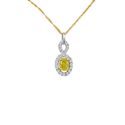 Cooper Jewelers.70 Carat Oval And Round Cut Diamond 18kt