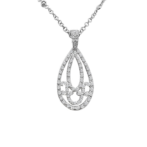 Cooper Jewelers.70 Carat Round Cut Diamond 18kt White Gold