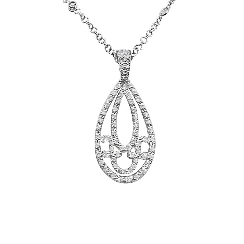 Cooper Jewelers.70 Carat Round Cut Diamond 18kt White Gold