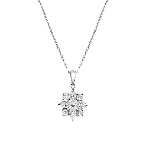 Cooper Jewelers.71 Carat Marquise And Round Cut Diamond