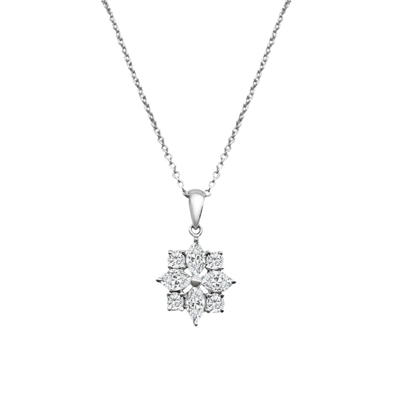 Cooper Jewelers.71 Carat Marquise And Round Cut Diamond