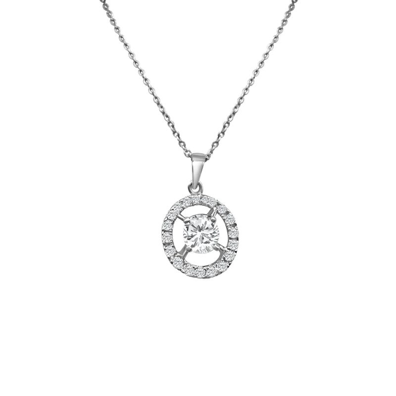 Cooper Jewelers.77 Carat Round Cut Diamond 14kt White Gold