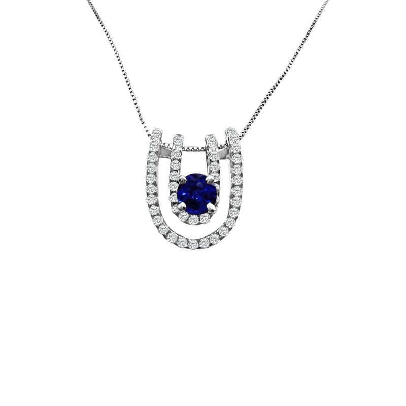Cooper Jewelers.80 Carat Blue Sapphire And.50 Round Cut