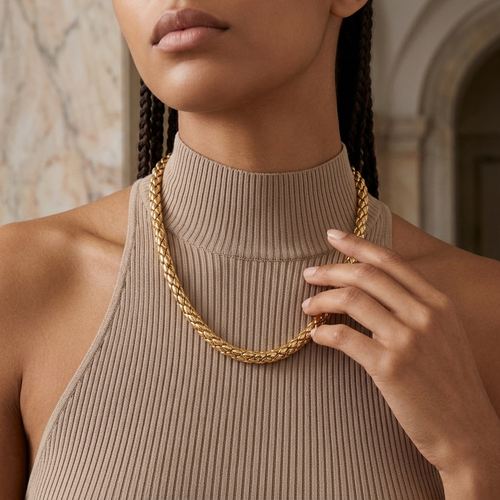 Chimento Stretch 18kt Yellow Gold Necklace