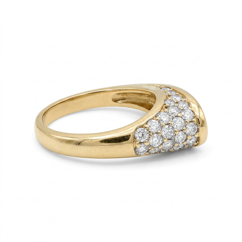 0.90 Carat Round Cut Diamond And 0.65 Carat Round Cut Diamond 14kt Engagement Ring
