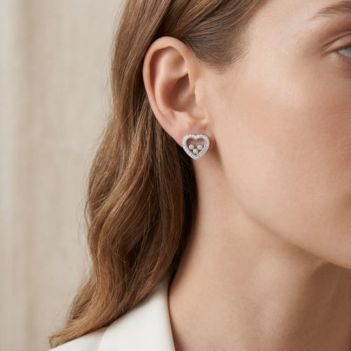 Happy Diamonds White Gold Diamond Earrings - 834502-1001