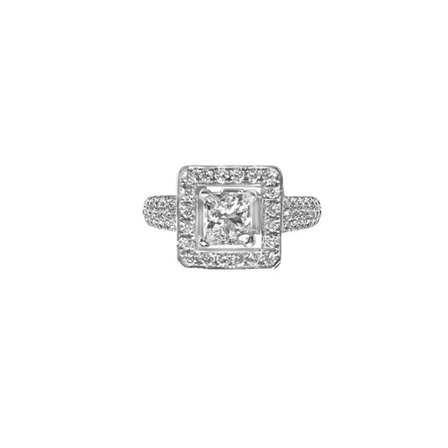 Cooper Jewelers 0.64 Carat GIA Princess Cut Diamond