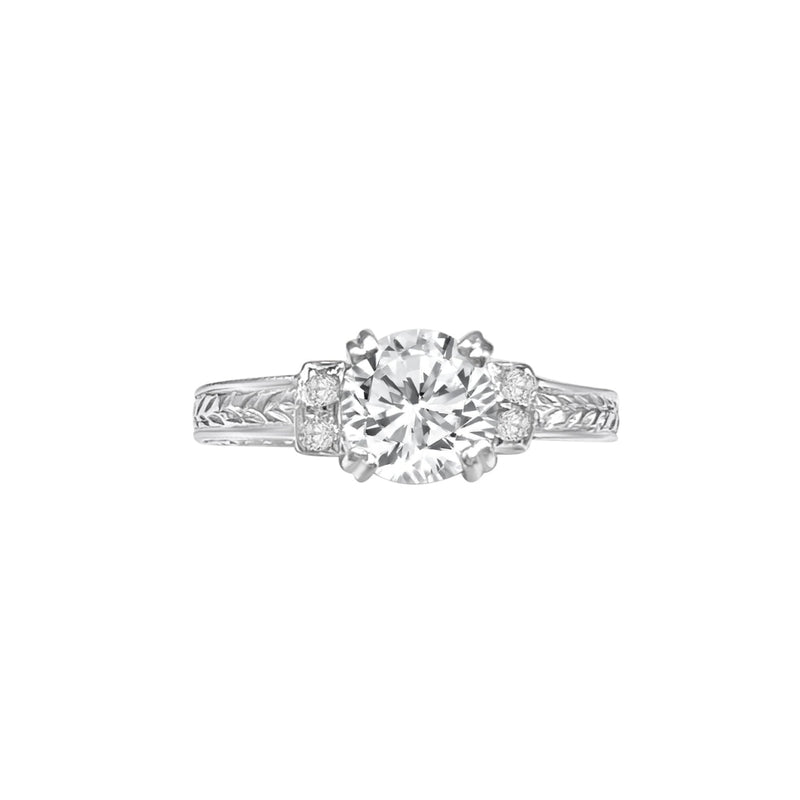 Cooper Jewelers 0.82 Carat Round Cut Diamond Engagement