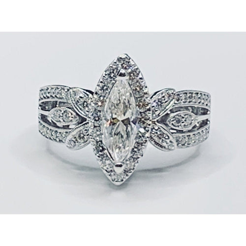 Cooper Jewelers 0.86 Carat Marquise Shape Diamond Engagement