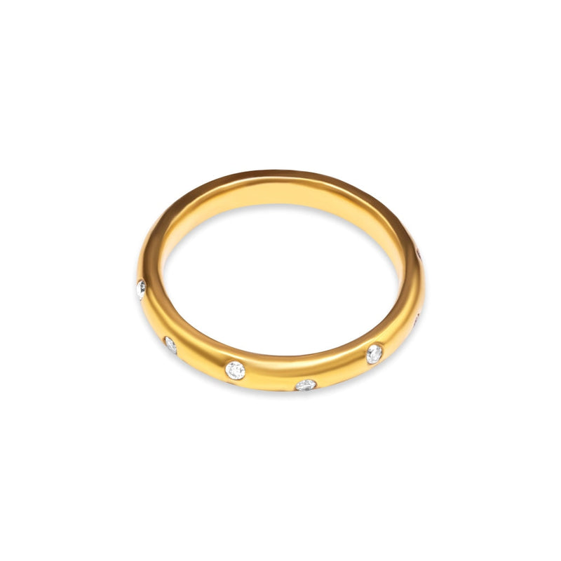 Cooper Jewelers.05 Carat 18kt Yellow Gold Diamond Band