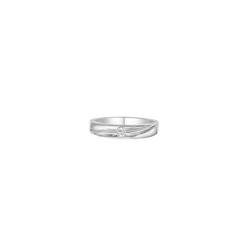 Cooper Jewelers.07 Carat Round Cut Diamond 18kt White Gold