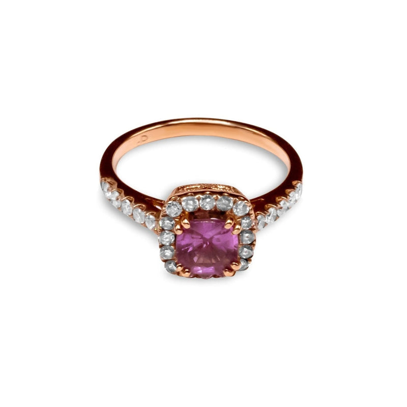 Cooper Jewelers 1.19 Carat Pink Sapphire And Diamond Ring