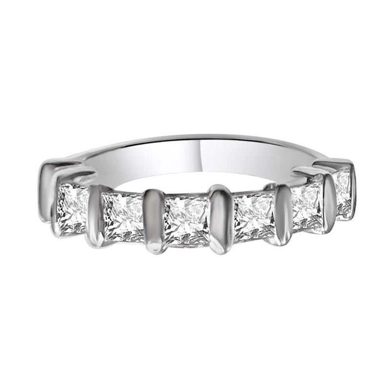Cooper Jewelers 1.38 Carat Princess Cut Diamond Band- R118