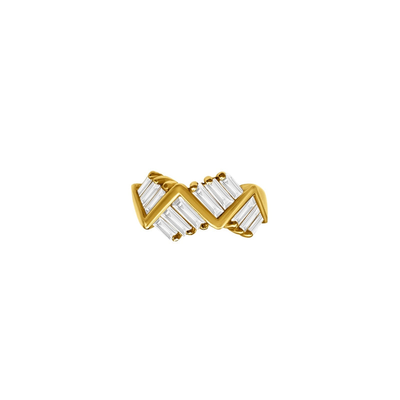 Cooper Jewelers 1.48 Carat Baguette Cut Diamond 14KT Yellow