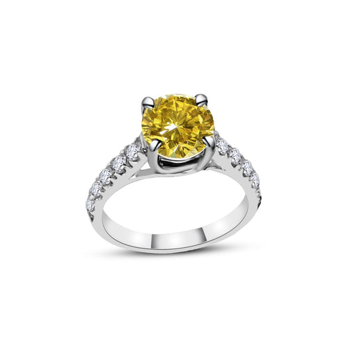 Cooper Jewelers 1.57 Carat Engagement Ring with Light Yellow