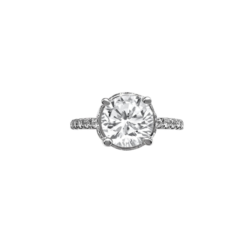 Cooper Jewelers 1.59 Carat EGL Round Cut Diamond Engagement