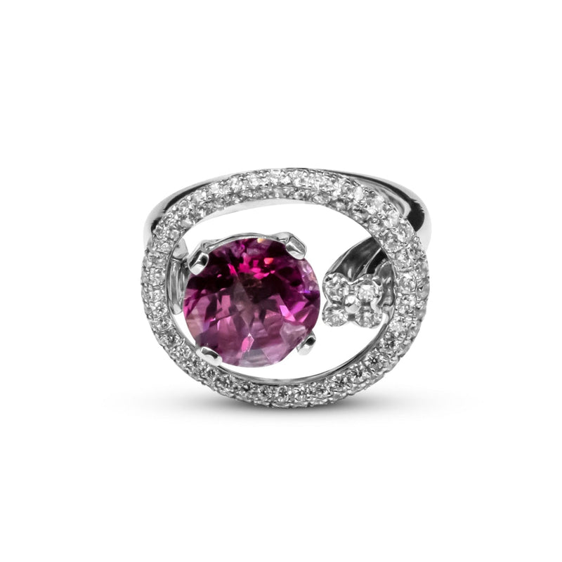 Cooper Jewelers 1.90 Carat Pink Sapphire And Diamond Ring