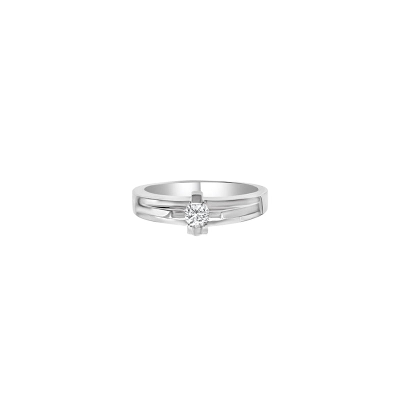 Cooper Jewelers.10 Carat Round Cut Diamond 18kt White Gold