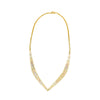 Cooper Jewelers 14kt tricolor V necklace 15.5 grams- N436