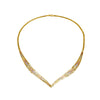 Cooper Jewelers 14kt tricolor V necklace 15.5 grams- N436