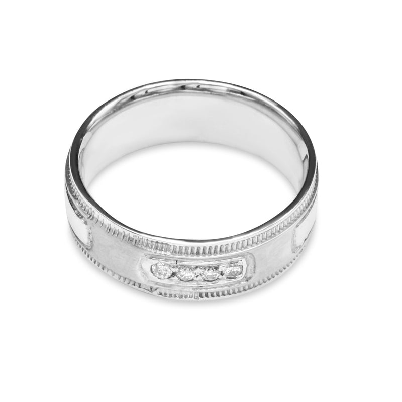 Cooper Jewelers 14KT White Gold Diamond Wedding Band