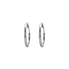 Cooper Jewelers 14kt White Gold Hoop Earring - E381 Earrings