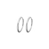 Cooper Jewelers 14kt White Gold Hoop Earring - E381 Earrings
