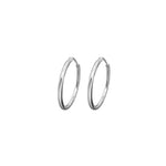 Cooper Jewelers 14kt White Gold Hoop Earring - E381 Earrings