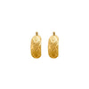 Cooper Jewelers 14kt Yellow Gold Diamond Cut Hoop Earring-